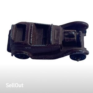 Vintage Tootsietoy Diecast Roadster with‎ Rumble Seat Brown Car